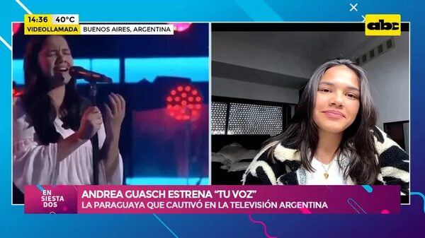 Video: Andrea Guasch estrena “Tu Voz” - Ensiestados - ABC Color