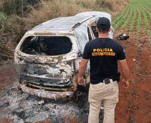 Camioneta utilizada para robo de cajero automático es encontrada incinerada - La Clave