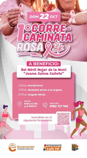 Unite la Correcaminata Rosa y apoya la salud de las mujeres