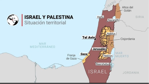 Tres mapas para entender la guerra entre Israel y Hamás  - Radio Imperio 106.7 FM