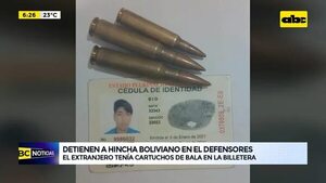 Video: detienen a hincha boliviano en el Defensores - ABC Noticias - ABC Color