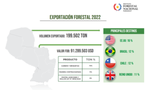 INFONA: Sector forestal paraguayo explota solo la mitad de su potencial y EEUU es el principal mercado de exportación - MarketData