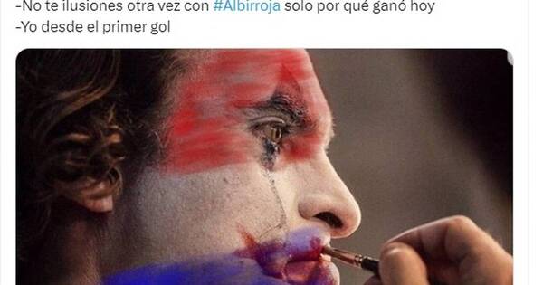 La Nación / ¡Celebran el triunfo de la Albirroja con memes!