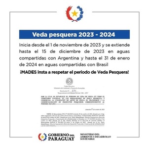 Anuncian veda pesquera desde el 1 de noviembre