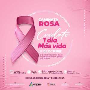Realizarán caminata por octubre rosa en Pilar | RADIO NACIONAL