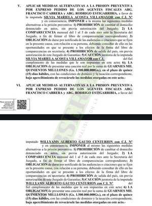 Tesoreros imputados por multimillonario perjuicio en cooperativa acceden a libertad ambulatoria