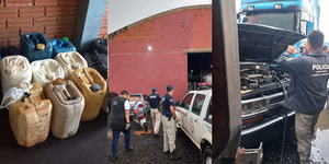 TRAS ALLANAMIENTO INCAUTARON COMBUSTIBLE DE UN TINGLADO - Itapúa Noticias