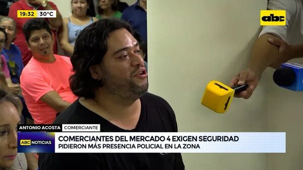 Video: comerciantes del mercado 4 exigen seguridad - ABC Noticias - ABC Color