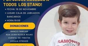 La Nación / Organizan comilona solidaria para costoso tratamiento de un niño enfermo