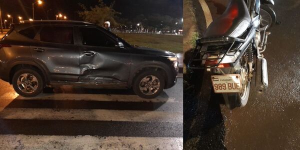 MOTOCICLISTA RESULTÓ HERIDA TRAS SINIESTRO VIAL EN ENCARNACIÓN - Itapúa Noticias