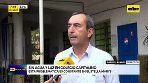 Video: sin agua y luz en colegio capitalino  - ABC Noticias - ABC Color