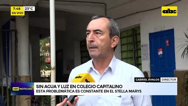 Video: sin agua y luz en colegio capitalino - ABC Noticias - ABC Color