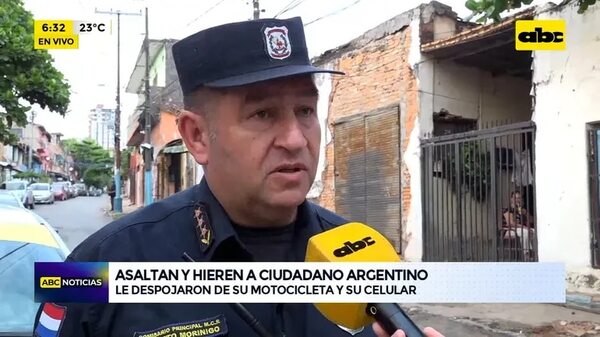 Video: asaltan y hieren a ciudadano argentino - ABC Noticias - ABC Color
