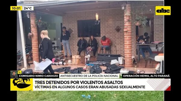 Alto Paraná: tres detenidos por violentos asaltos y violaciones a familias de japoneses - ABC Noticias - ABC Color