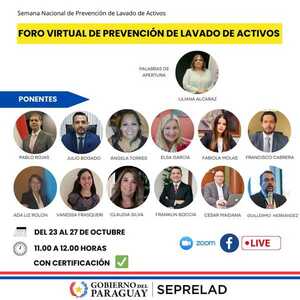 Seprelad invita a foro virtual, en el marco de la semana de la prevención del lavado de activos - MarketData