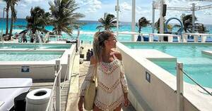La Nación / ¡Sin niñera! Maga Páez disfruta de sus vacaciones en Cancún
