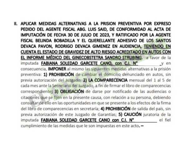 Miembros del clan Garcete obtienen medidas alternativas 