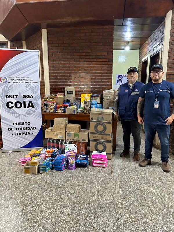 Aprehenden a un hambre con mercaderías de sup. contrabando