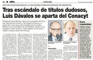 Peña designa como representante de mipymes a expresidente de Conacyt que tenía título irregular - Economía - ABC Color