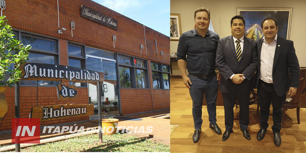 INTENDENTE DE HOHENAU SE REUNIÓ CON AUTORIDADES DE LA EBY - Itapúa Noticias