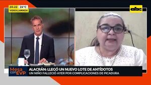 Video: Llegó nuevo lote de antídotos contra picadura de alacranes - Mesa de Periodistas - ABC Color
