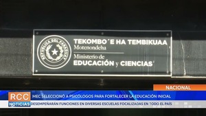MEC seleccionó a psicólogos para fortalecer la educación inicial en varias escuelas del país