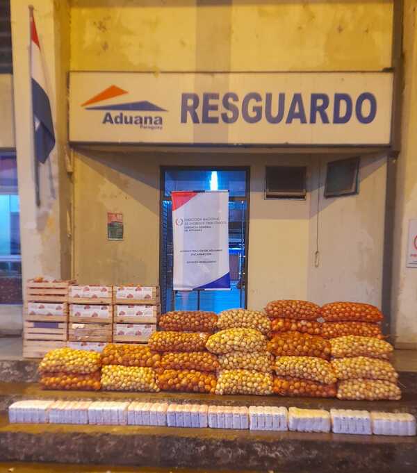 Decomisan cebollas, tomates y harina que pretendían ingresar de contrabando a Encarnación
