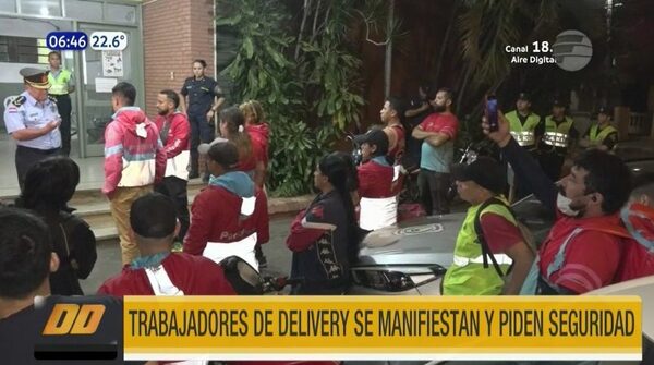 Trabajadores de delivery se manifiestan y piden seguridad | Telefuturo