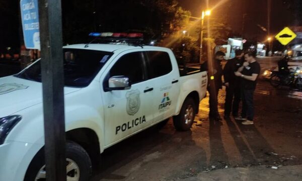 Atacan a pedradas una patrullera en el Bañado Sur
