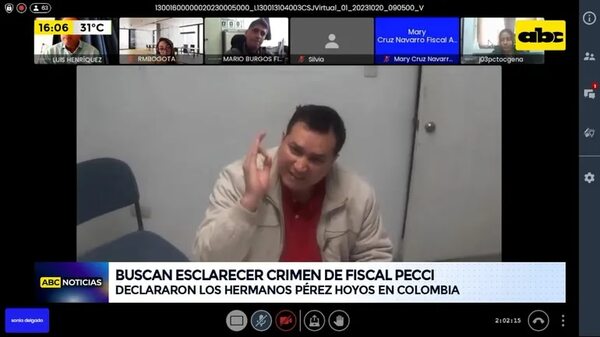 Caso Pecci: declararon los hermanos Pérez Hoyos - ABC Noticias - ABC Color