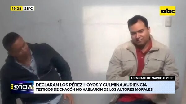 Caso Pecci: declaran los Pérez Hoyos y culmina audiencia - ABC Noticias - ABC Color