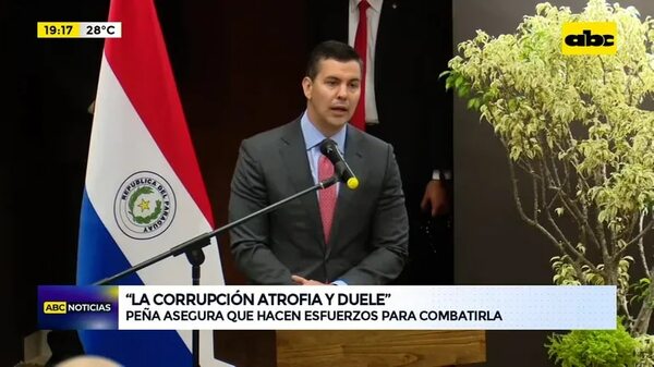‘’La corrupción atrofia y duele’': Santiago Peña asegura que hacen esfuerzos para combatirla - ABC Noticias - ABC Color