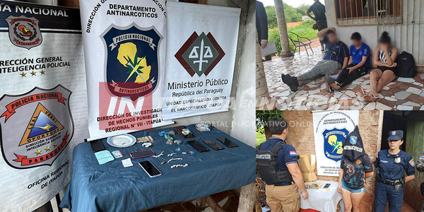 DETIENEN A 2 MUJERES Y 3 HOMBRES POR SUPUESTO MICROTRÁFICO - Itapúa Noticias