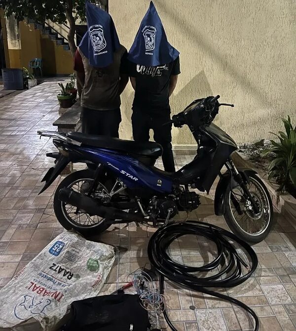 Dos aprehendidos por hurtar cables en San Lorenzo - Policiales - ABC Color