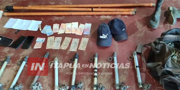 POLICÍAS RECUPERARON OBJETOS HURTADOS EN CNEL. BOGADO - Itapúa Noticias