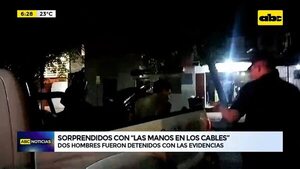 Video: sorprendidos con “las manos en los cables” - ABC Noticias - ABC Color