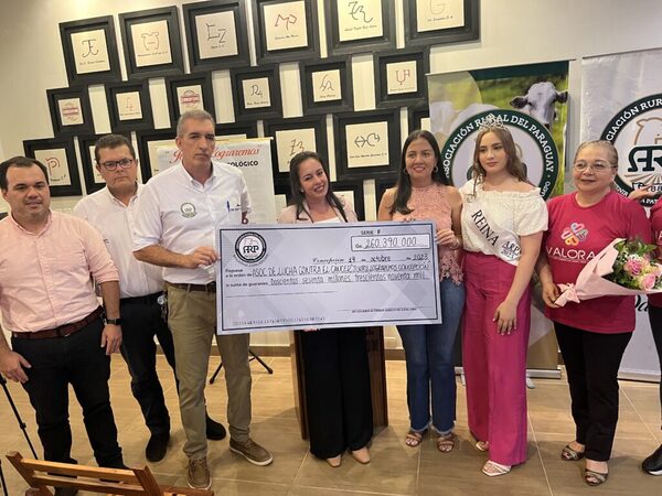 Concepción: Ganaderos realizan millonaria donación a una Asociación de Lucha contra el Cáncer