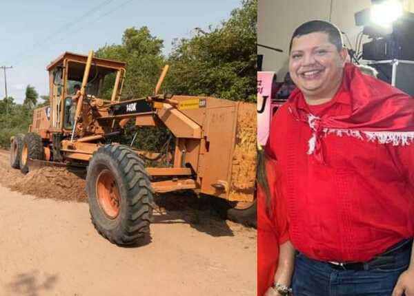 Ante inacción de gobernadores colorados MOPC arregla caminos vecinales