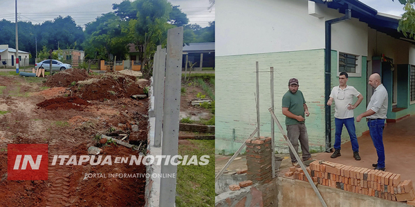 AVANZA LA CONSTRUCCIÓN DE UN PARQUE INFANTIL EN ESCUELA DE GENERAL ARTIGAS - Itapúa Noticias