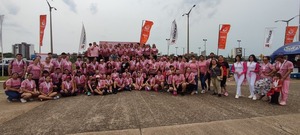 Exitosa Corre Caminata Rosa en Encarnación en apoyo a la lucha contra el cáncer de mama