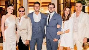 [VIDEO] Nadia Ferreira y Marc, padrinos de boda de presentador de Telemundo