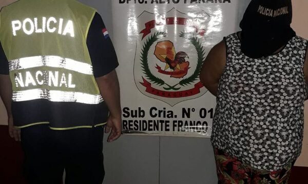 Aprehenden a mujer que hurtó a anciano