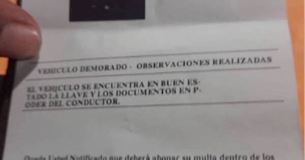 La Nación / Caminera emitió falso alcotest, denuncian