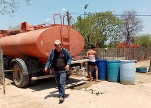 Chaco sin agua: envían casi 600 mil litros este lunes - Noticias del Chaco - ABC Color