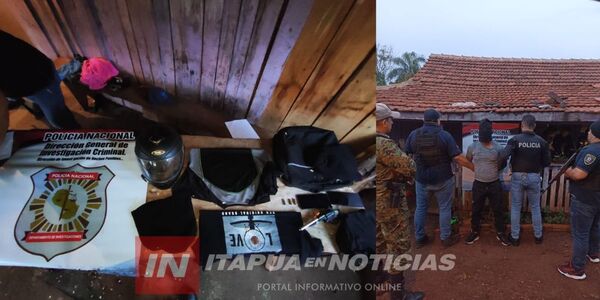 ALLANARON UNA VIVIENDA EN PROSECUCIÓN AL HOMICIDIO OCURRIDO EN TOMÁS R. PEREIRA - Itapúa Noticias