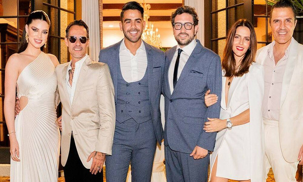 Marc Anthony y Nadia fueron los padrinos de boda del famoso presentador de TV Carlos Adyan
