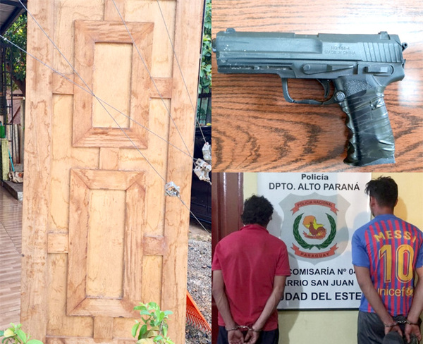 Guardias atrapan a presuntos delincuentes que habrían robado una puerta de madera - La Clave