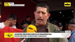 Video: agentes penitenciarios se manifiestan  - ABC Noticias - ABC Color