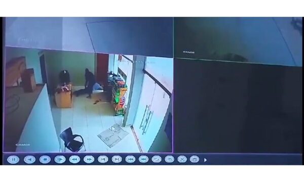 Ladrones pelaron una estación de servicios