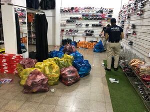 Incautan calzados valuados en 120.000 USD en el circuito comercial de Encarnación
